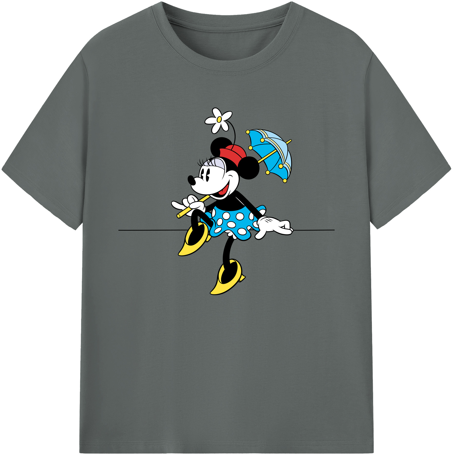 ミッキーマウス Mickey Mouse 綿100％ メンズ半袖Tシャツ｜肌触りやわらか＆通気性